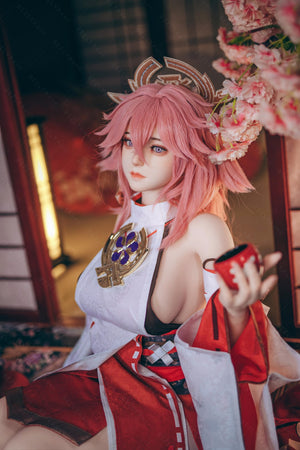 Yae Miko Sex Doll (Bezlya Doll 155cm E-Cup 2.2CF σιλικόνη)