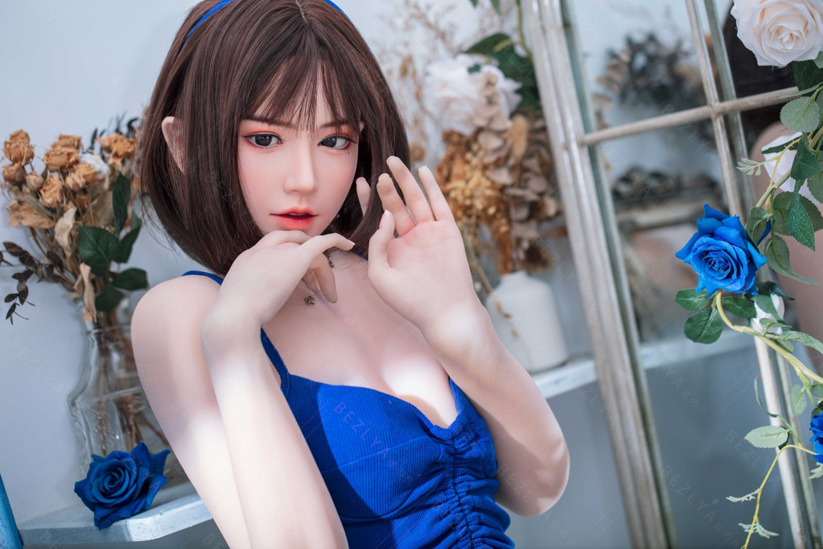 Ομάδες κούκλα σεξ (Bezlya Doll 155cm B-Cup 2.0 TPE+σιλικόνη)