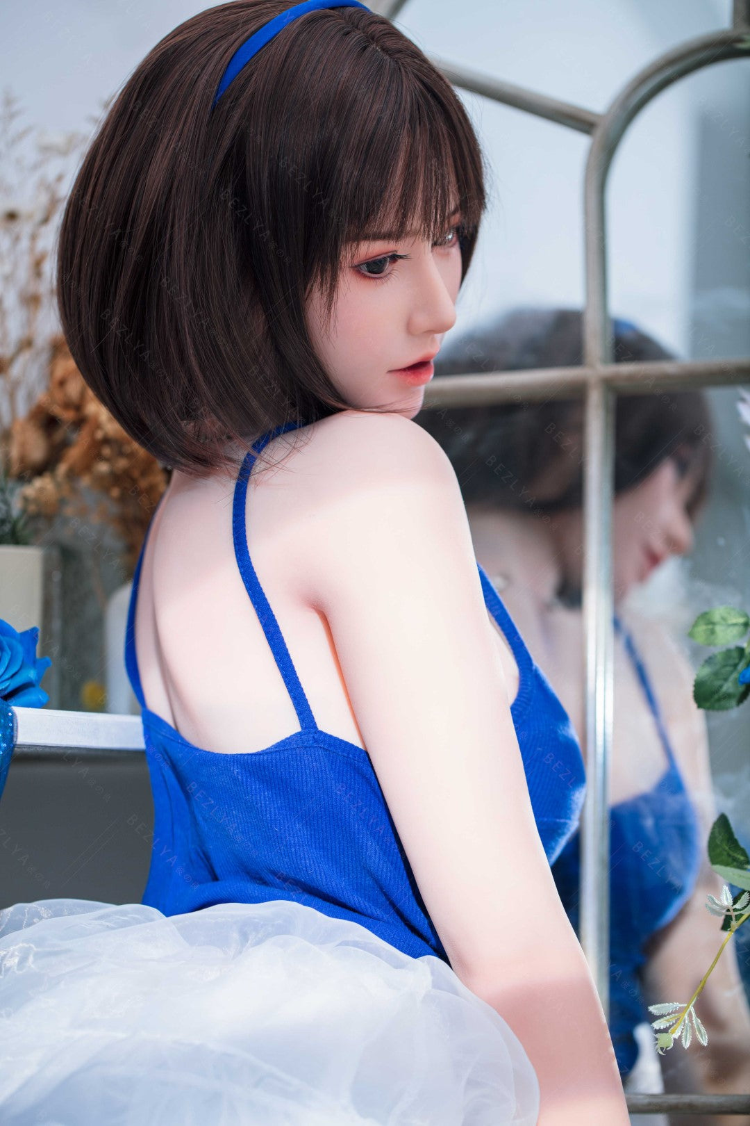 Ομάδες κούκλα σεξ (Bezlya Doll 155cm B-Cup 2.0 TPE+σιλικόνη)