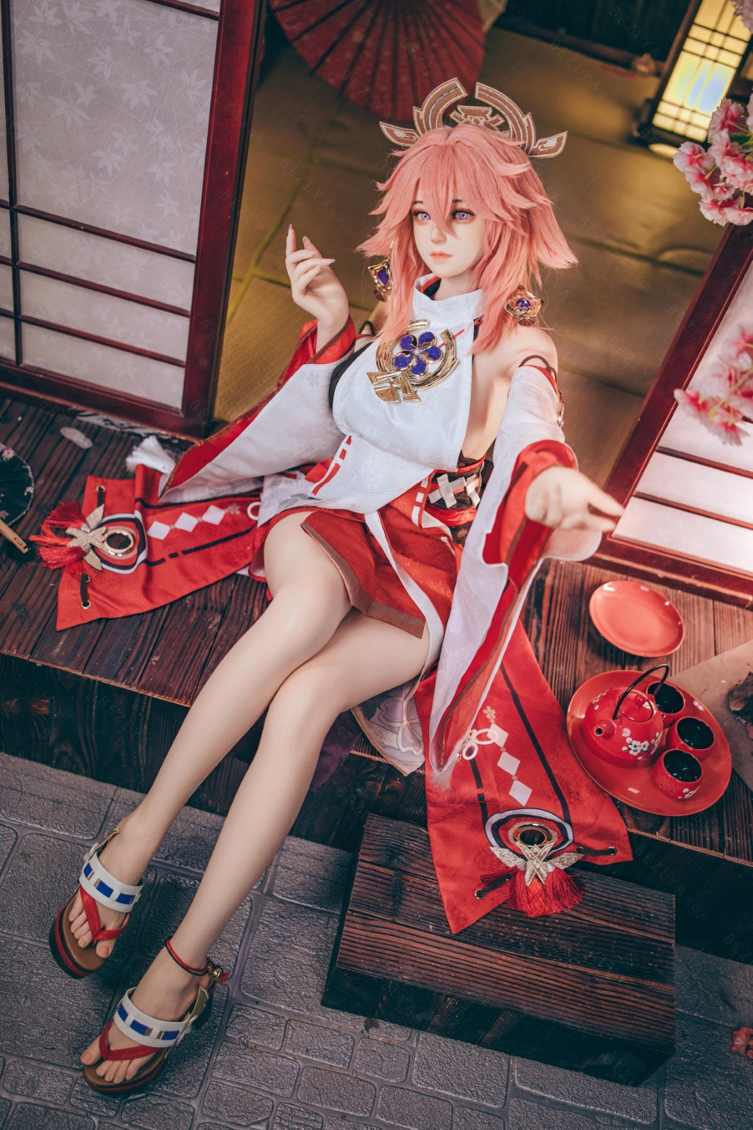 Yae Miko Sex doll (Bezlya Doll 155cm E-cup 2.2CF silicone)