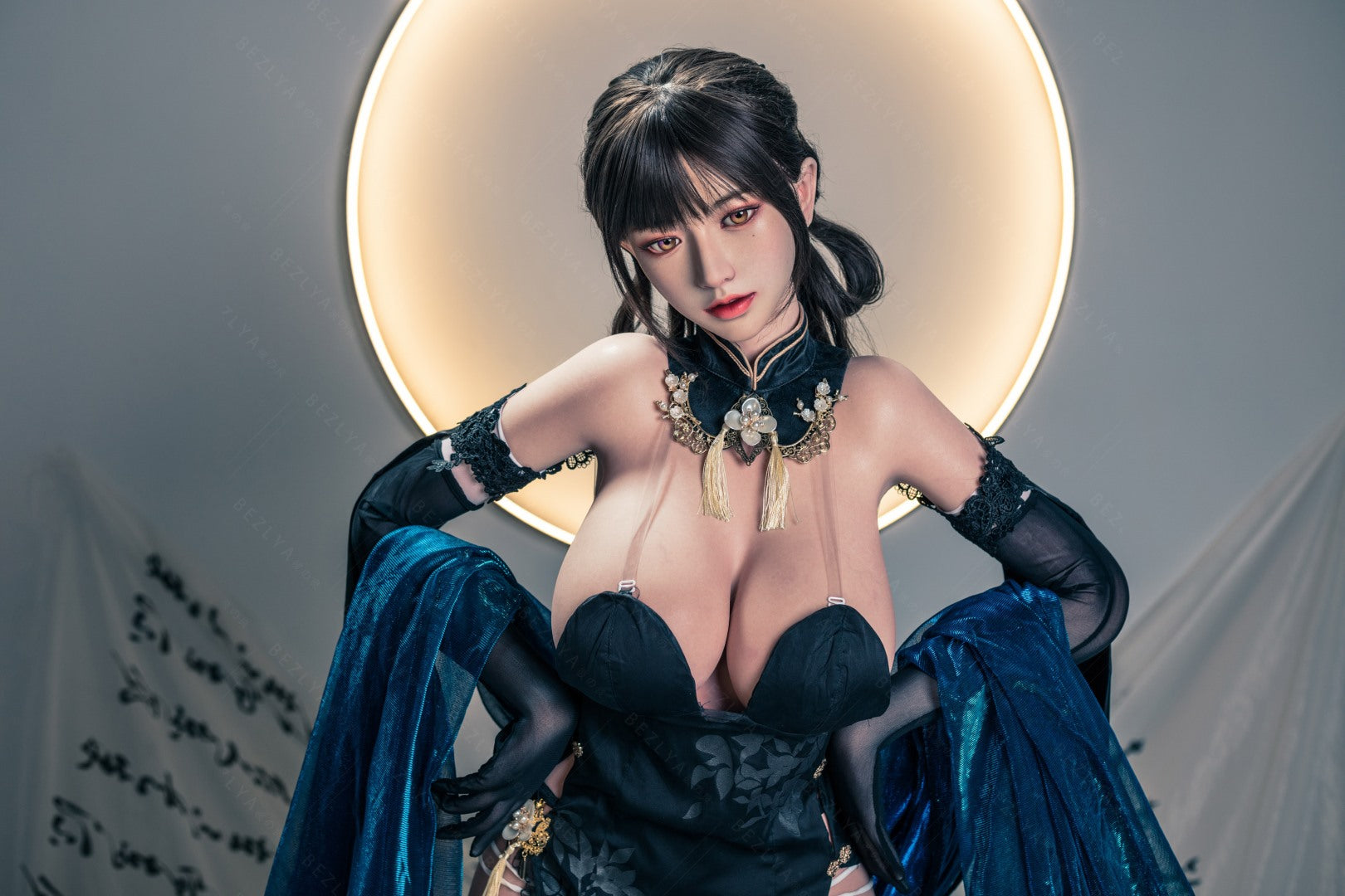 Ομάδες κούκλα σεξ (Bezlya Doll 155cm H-Kupa 2.1 σιλικόνη)
