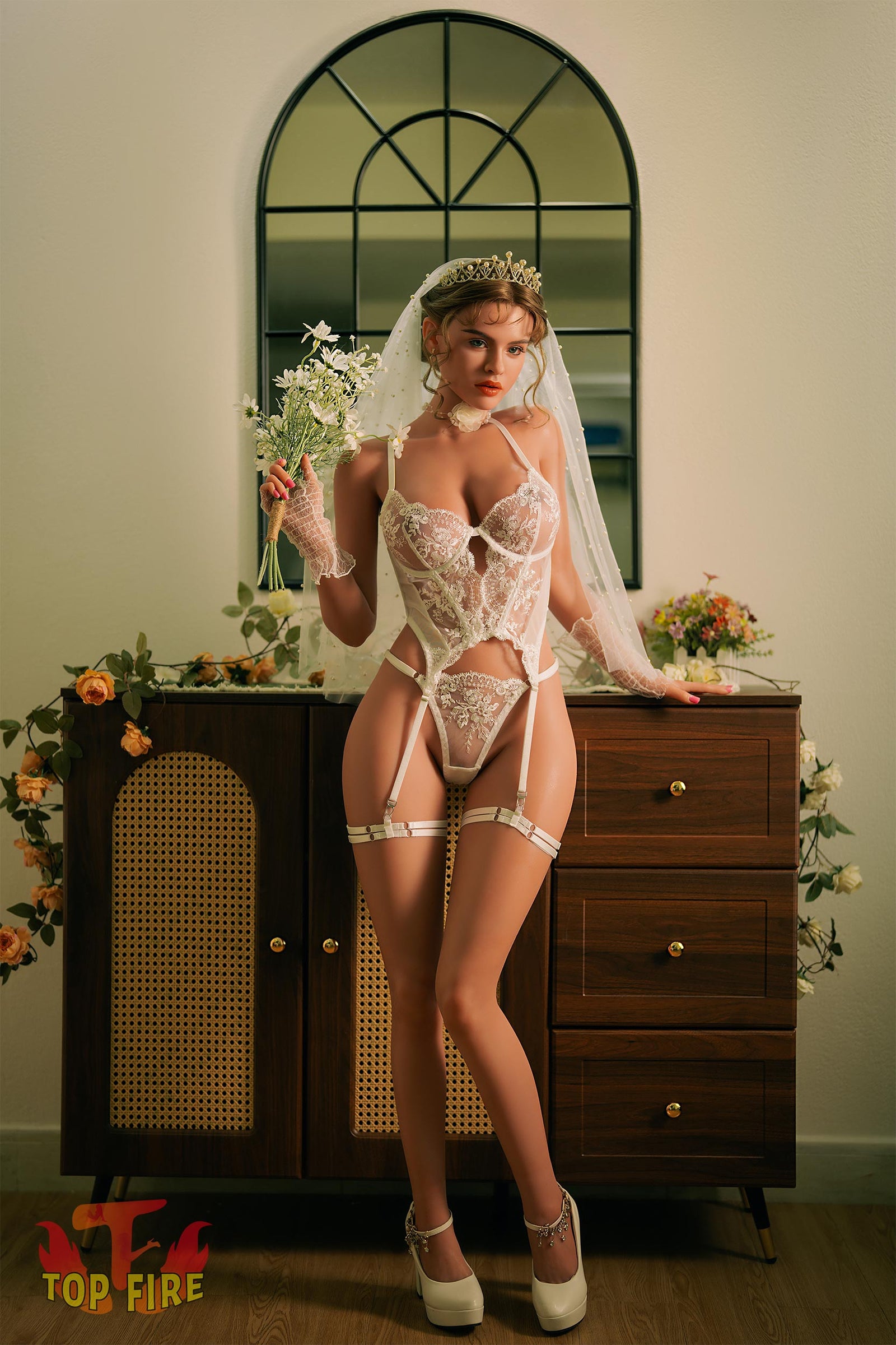 Κέισι σεξ κούκλα (Top Fire Doll Σιλικόνη 158cm D-Cup T41)