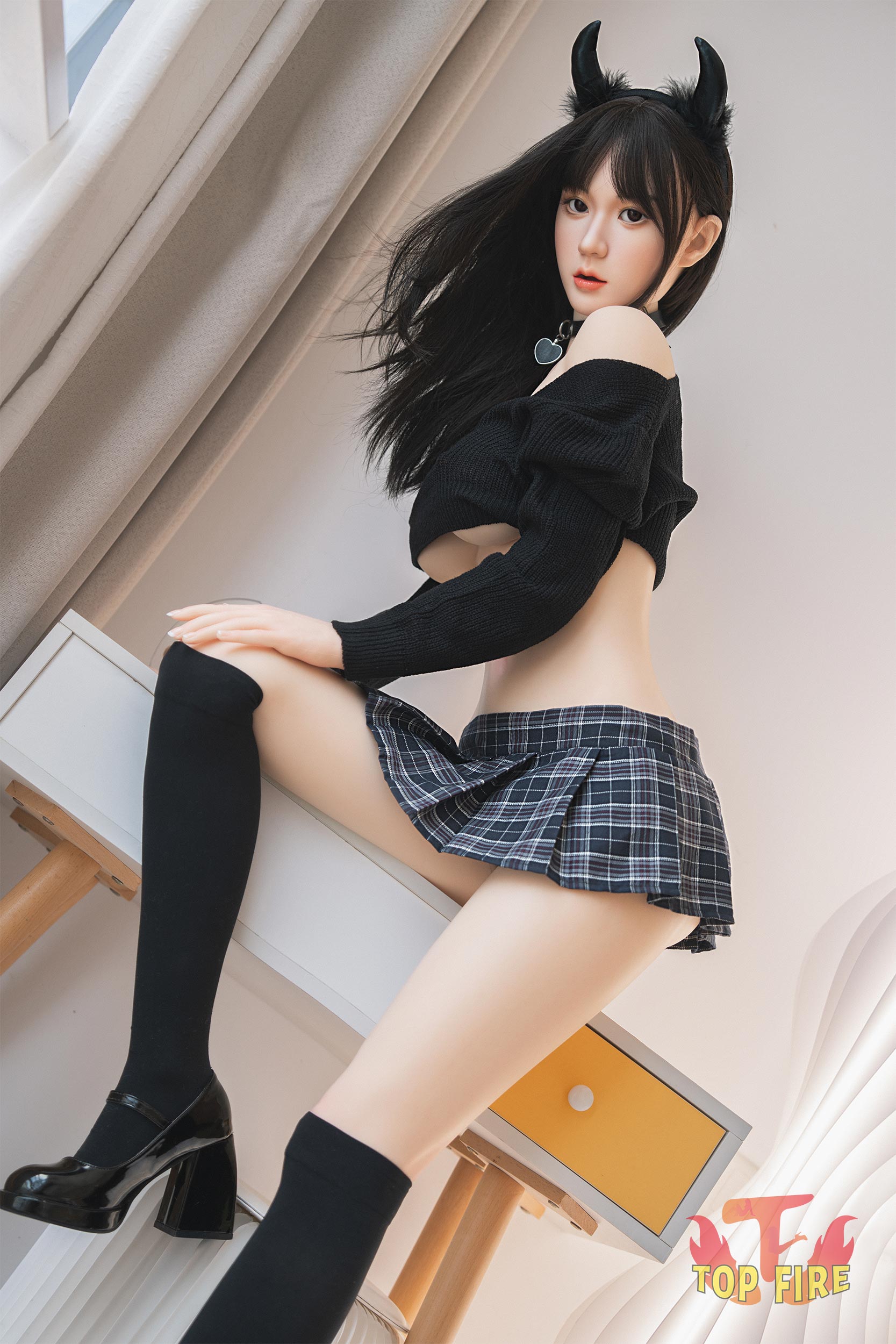 Ann Sex Doll (Top Fire Doll 158cm D-Kupa T10 σιλικόνη)