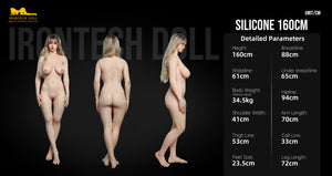 Molly Sex Doll (Irontech Doll 160cm C-Cup S44 σιλικόνη)