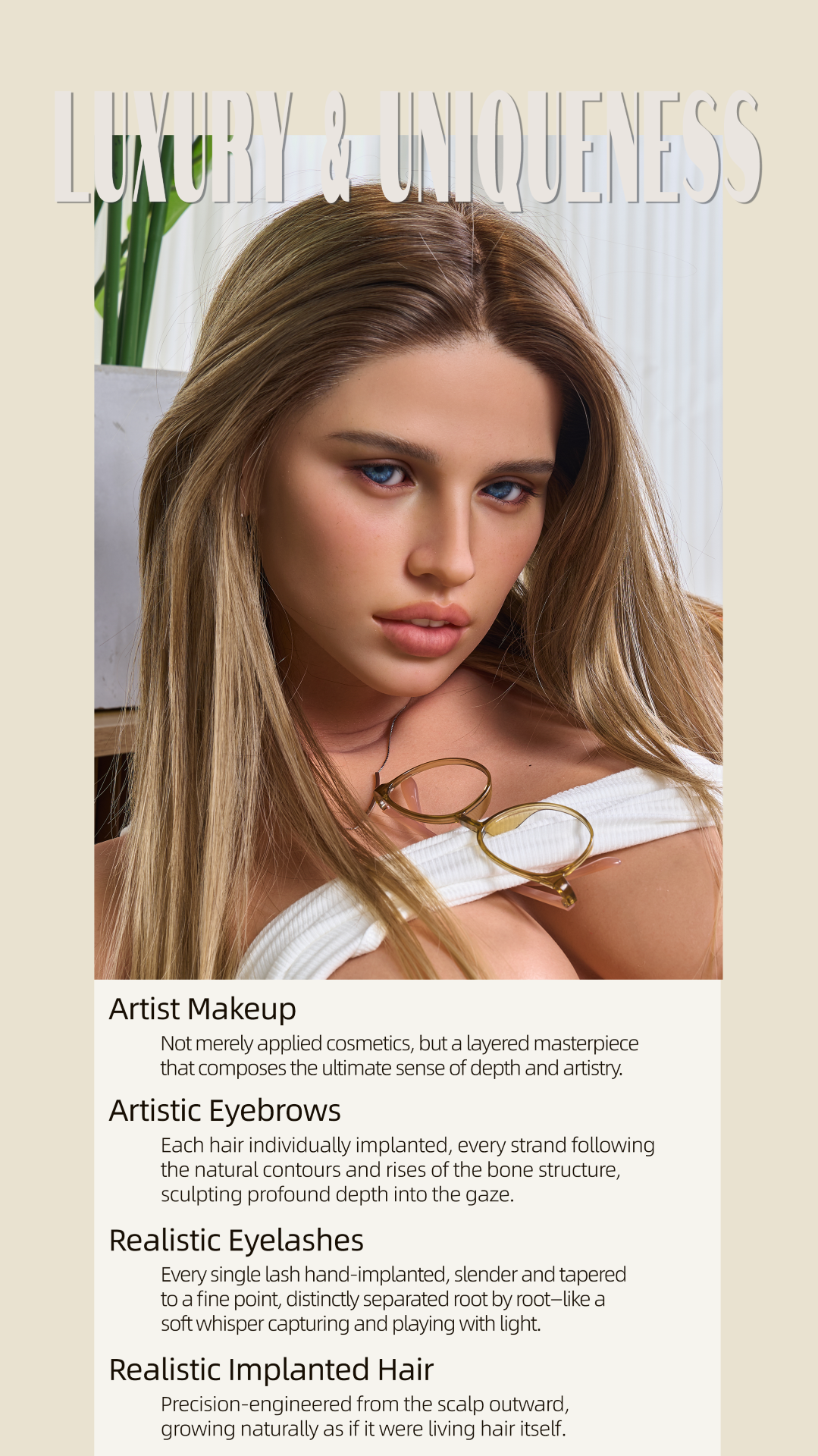 Elsa Model 21 Deluxe Sex Doll (Gynoid Doll Σιλικόνη F-Cup 164 cm)