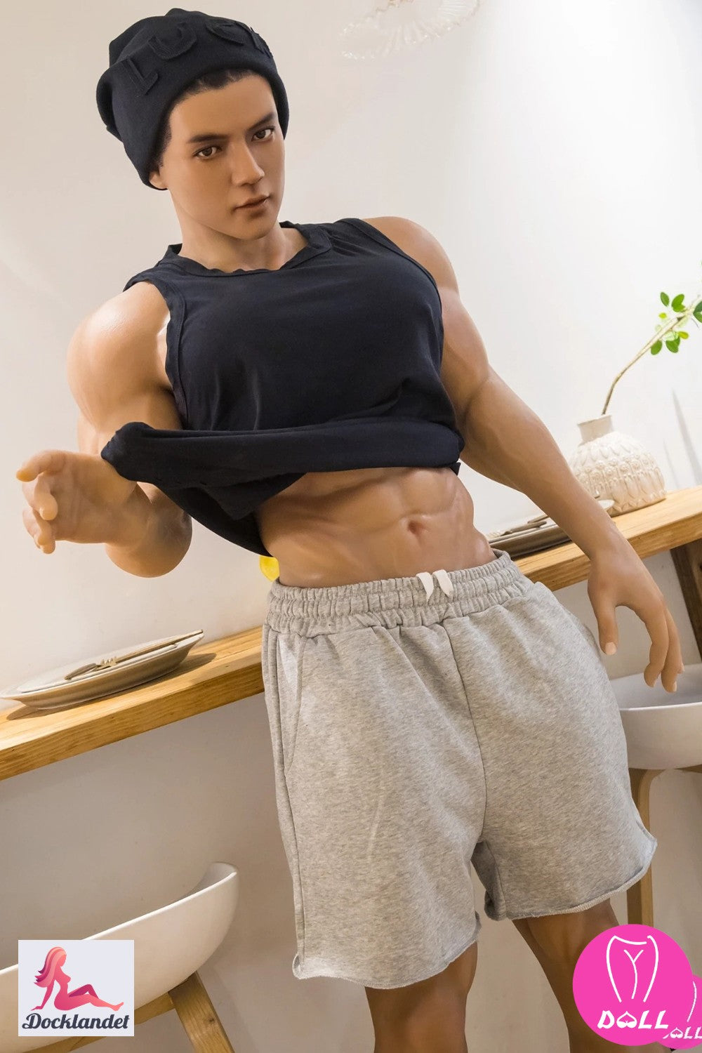 Richard Male Sex Doll (YJL Doll 180cm MD012 σιλικόνη)