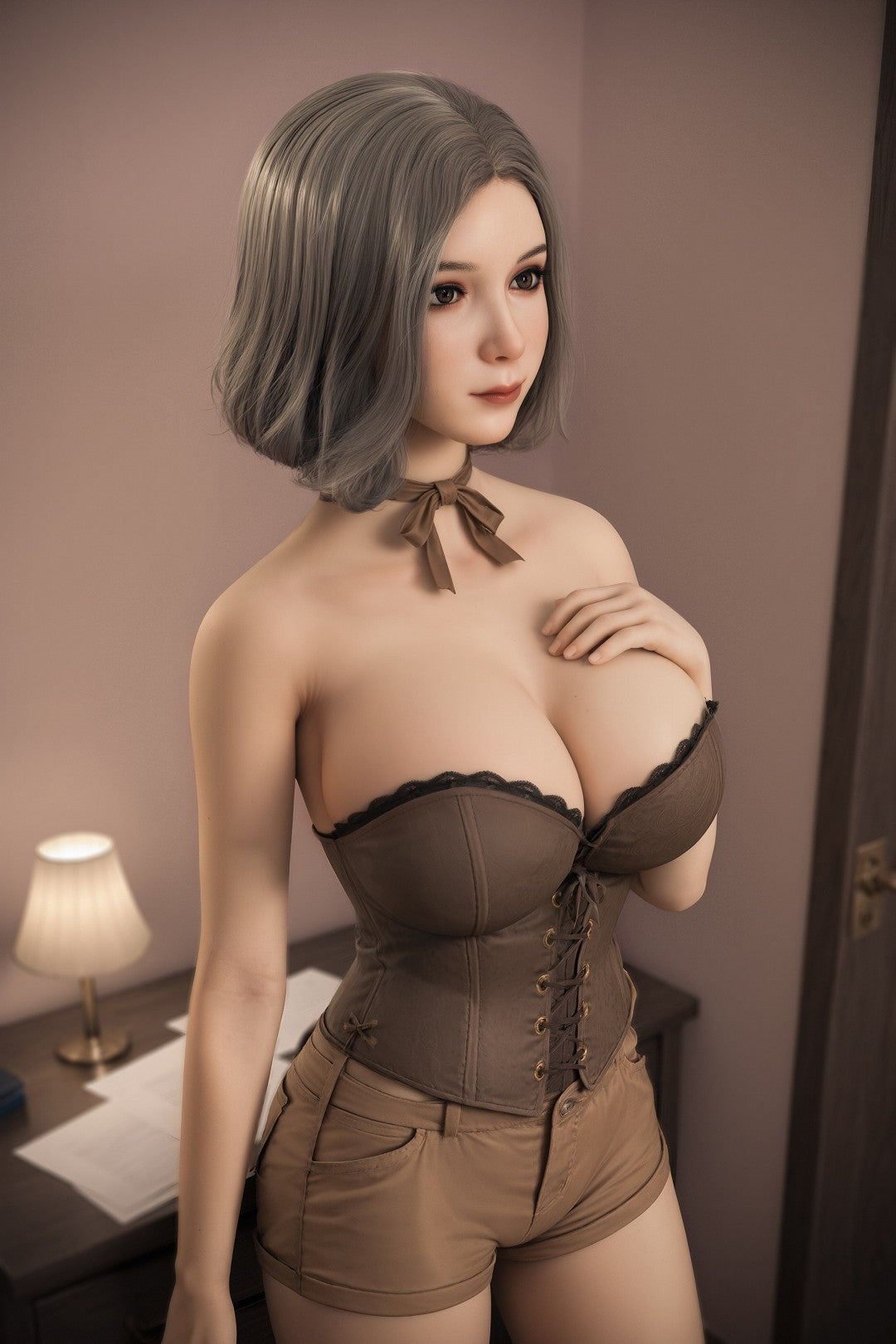 Delores Sex Doll (Aibei Doll 153cm N-Kupa #AB17 TPE+σιλικόνη)