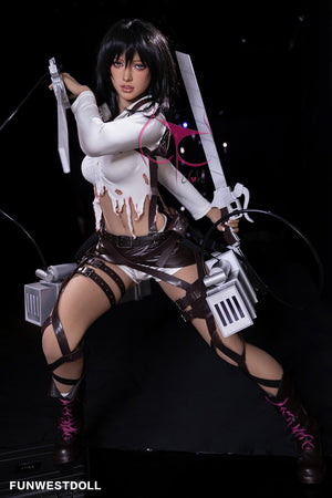Mikasa Chloe Sex doll (FunWest Doll 159cm A-cup #035 TPE)