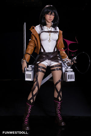 Mikasa Chloe Sex doll (FunWest Doll 159cm A-cup #035 TPE)