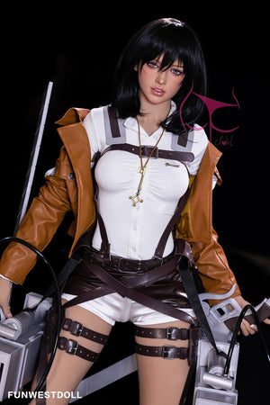 Mikasa Chloe Sex doll (FunWest Doll 159cm A-cup #035 TPE)