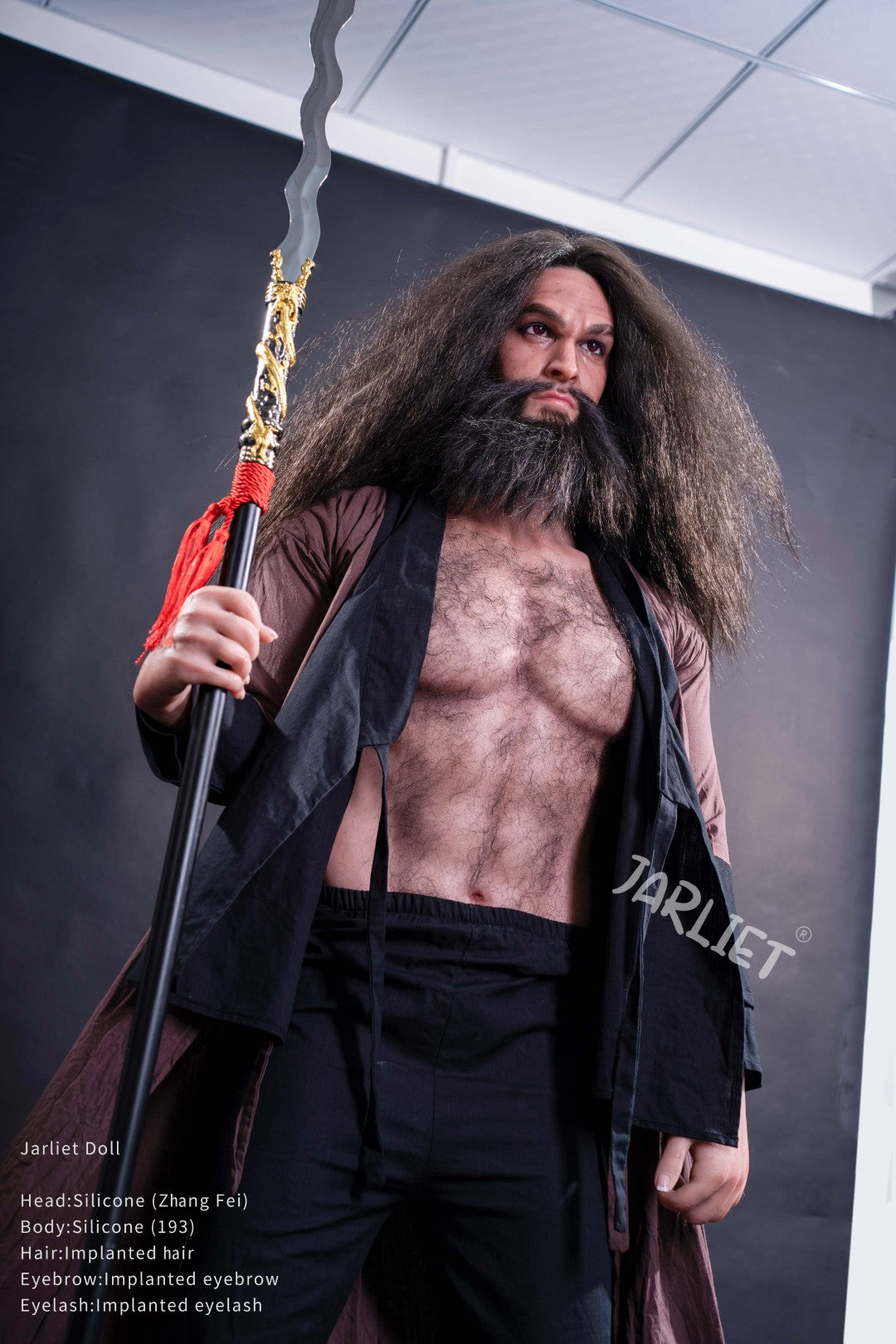 Αρσενική κούκλα σεξ Zhang Fei από Jarliet - 193 cm ρεαλιστική κούκλα με μυϊκό σώμα