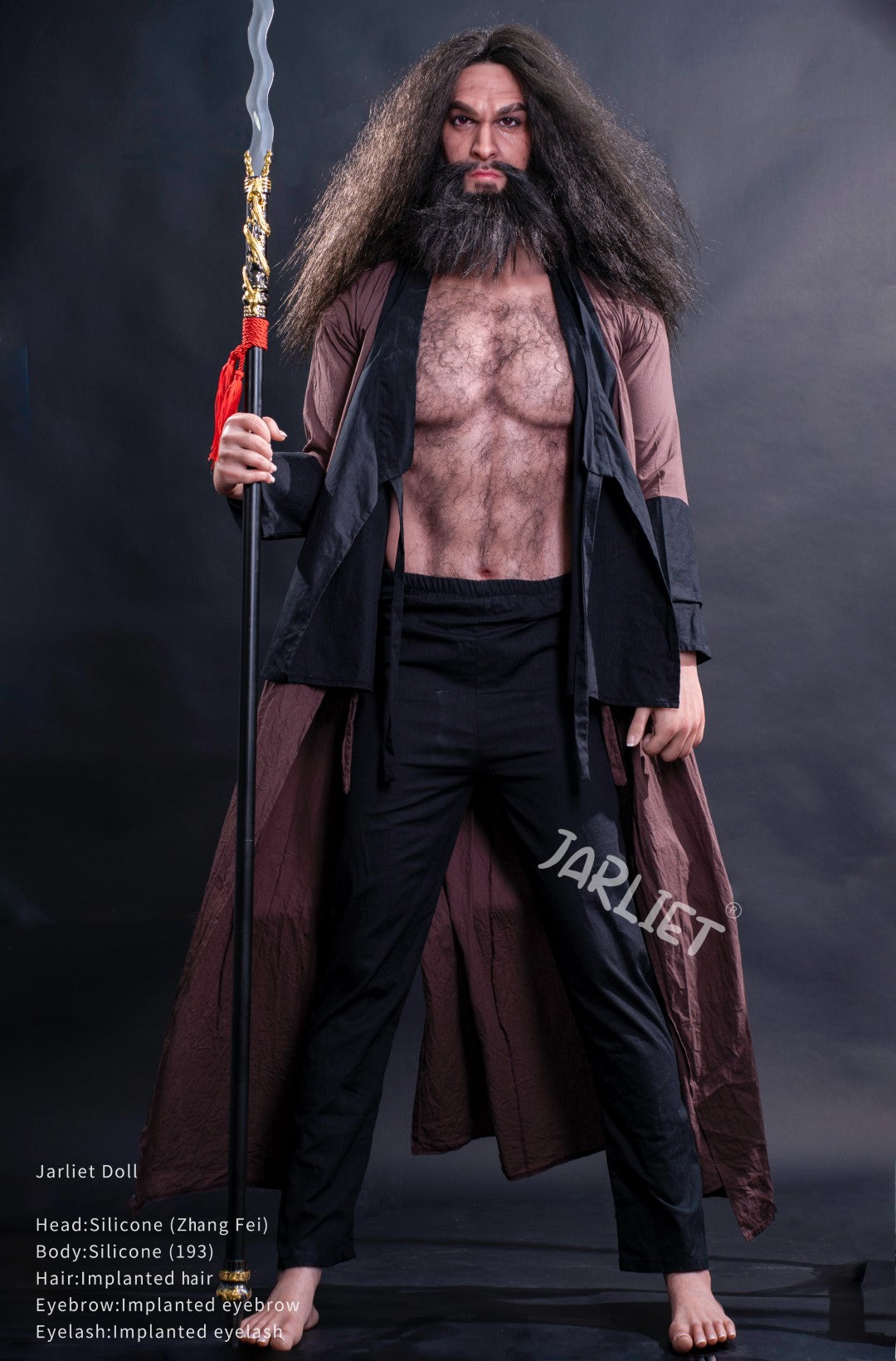 Αρσενική κούκλα σεξ Zhang Fei από Jarliet - 193 cm ρεαλιστική κούκλα με μυϊκό σώμα