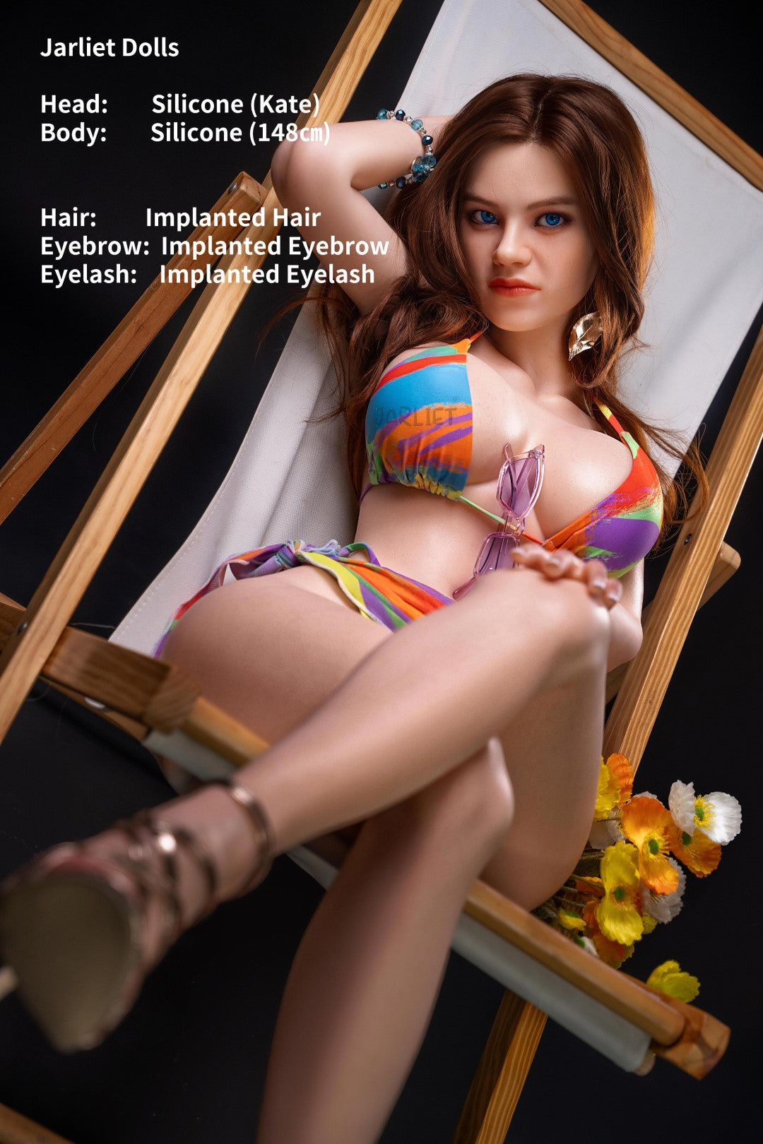 Κέιτ σεξ κούκλα (Jarliet Σιλικόνη E-Cup 148 cm)