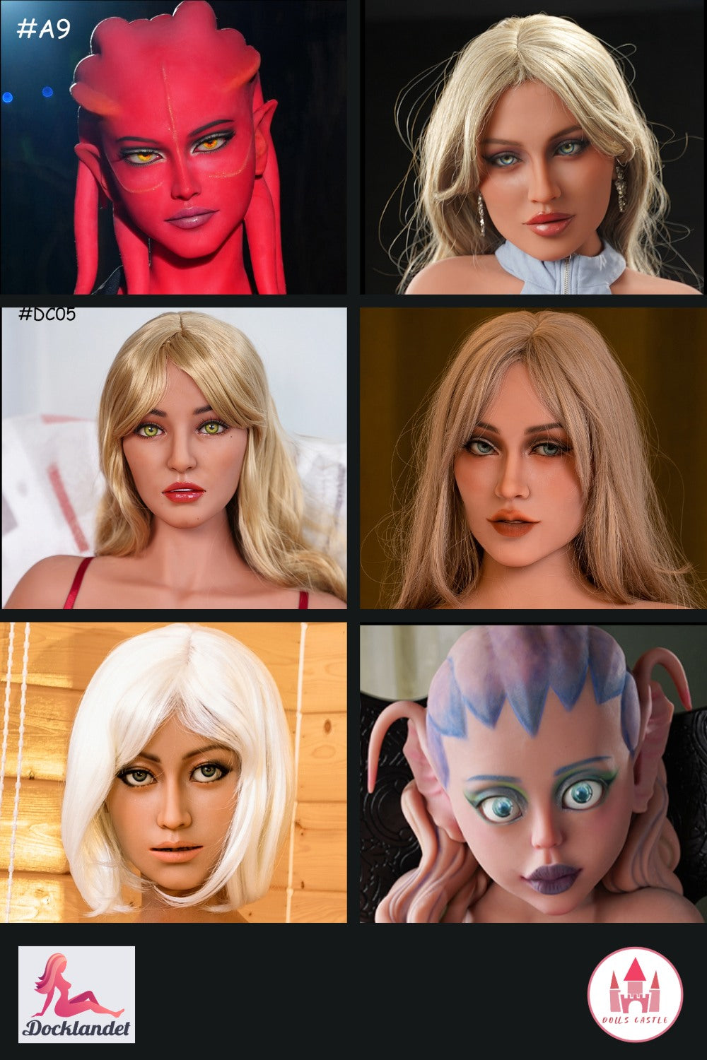 Επιπλέον κεφάλι (Dolls Castle Πρωτότυπο σιλικόνης)