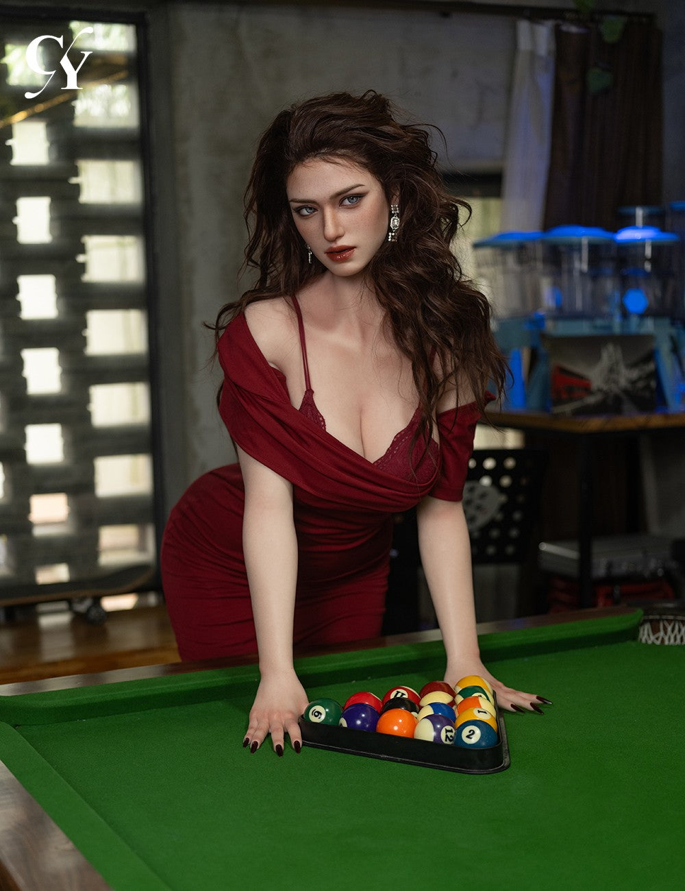 Elva κούκλα του σεξ (TOP CYDOLL 176cm E-cup TPE+Σιλικόνη)