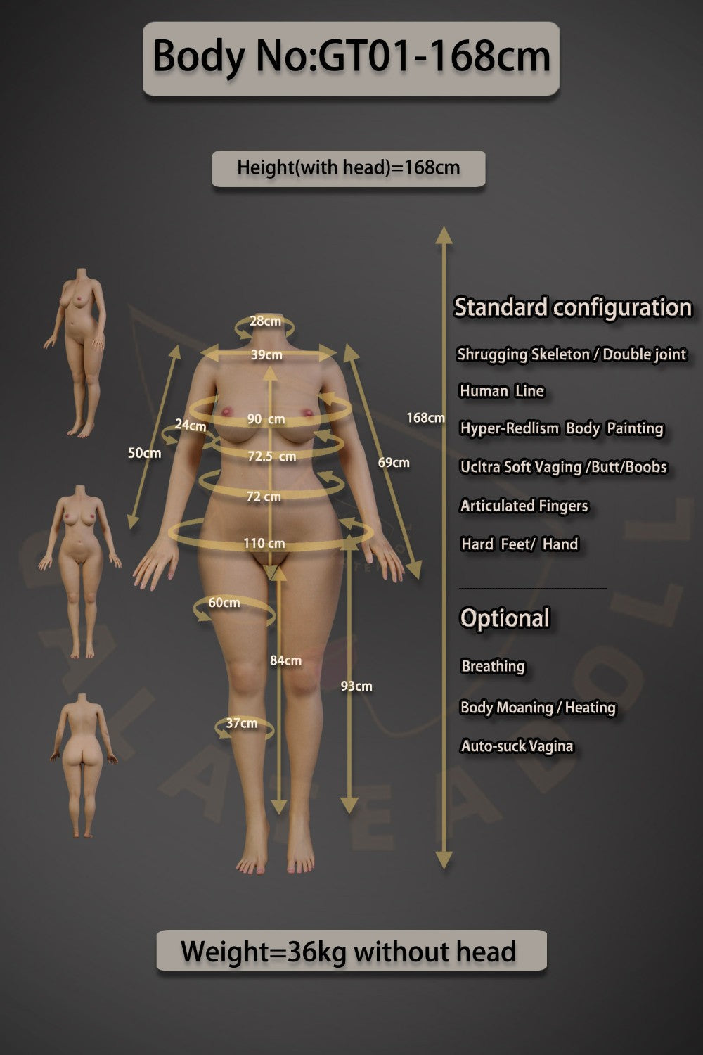 Indira Sex doll (Galatea Doll 168cm C-cup #044 silicone)