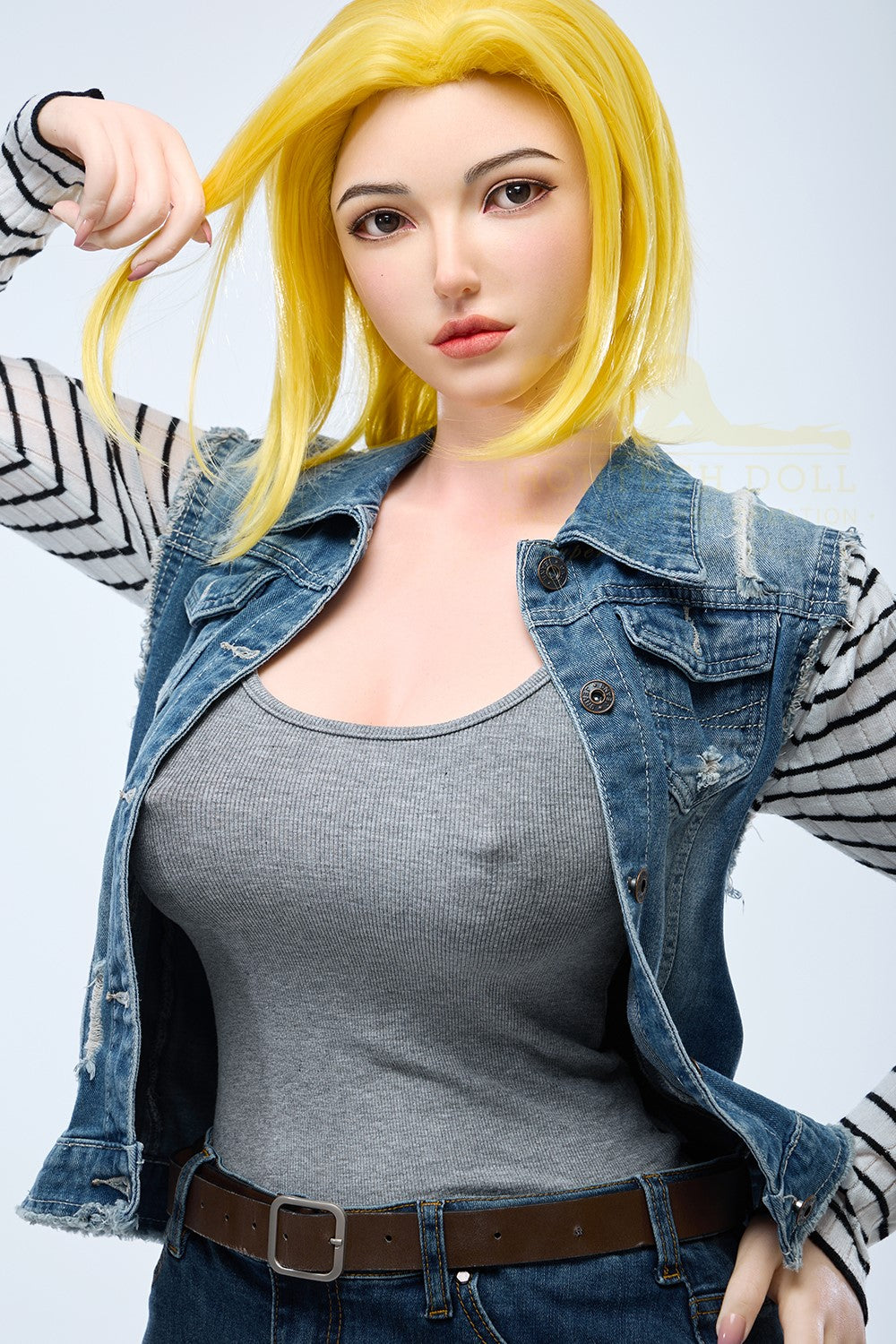 Joline Android 18 Sex Doll (Irontech Doll Σιλικόνη 159cm G-Cup S41)