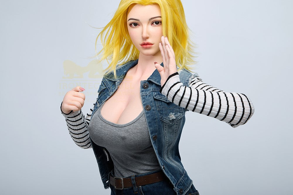 Joline Android 18 Sex Doll (Irontech Doll Σιλικόνη 159cm G-Cup S41)