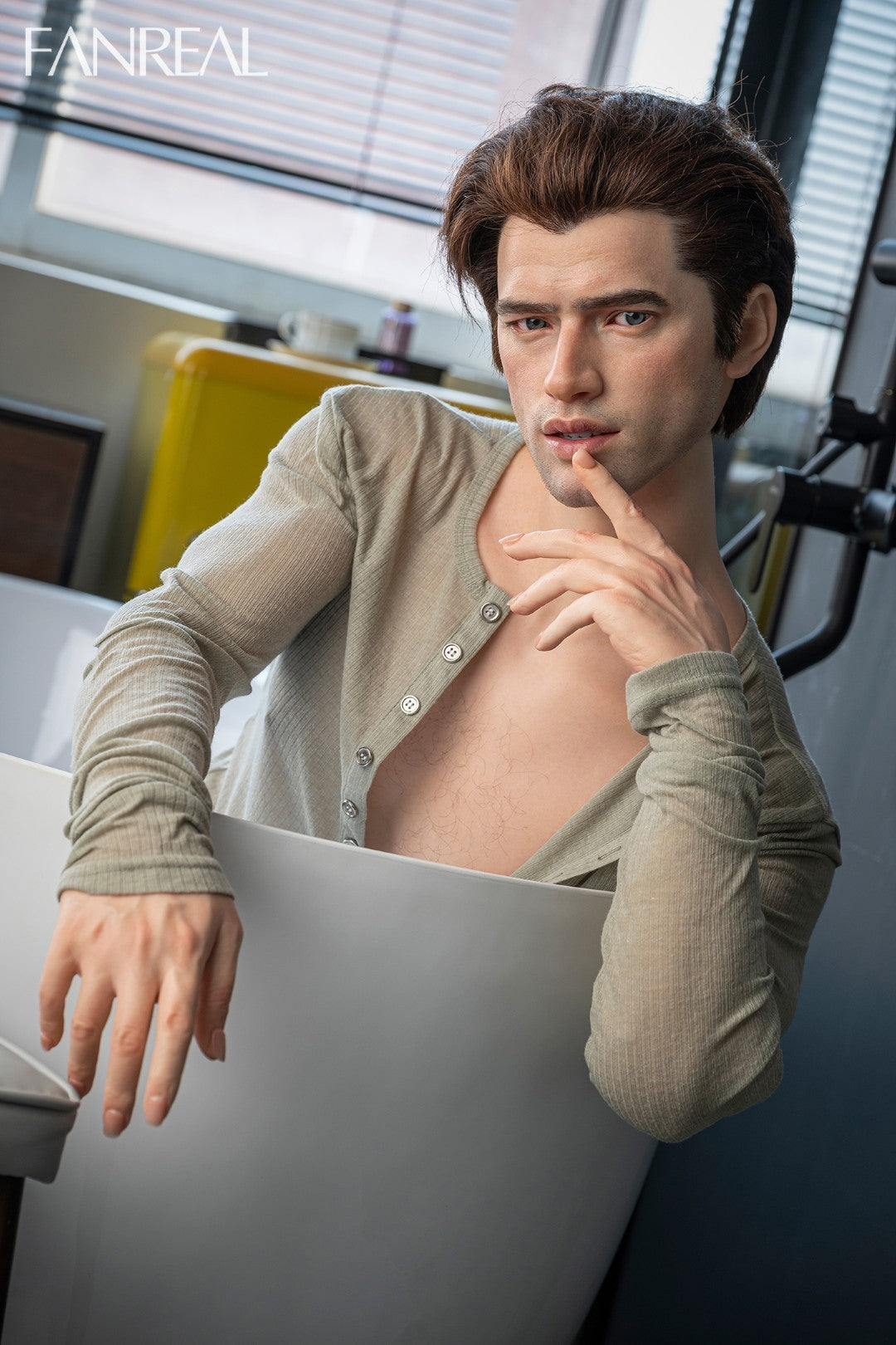 Ανδρική κούκλα σεξ Carter (FanReal Doll 173 cm σιλικόνη)