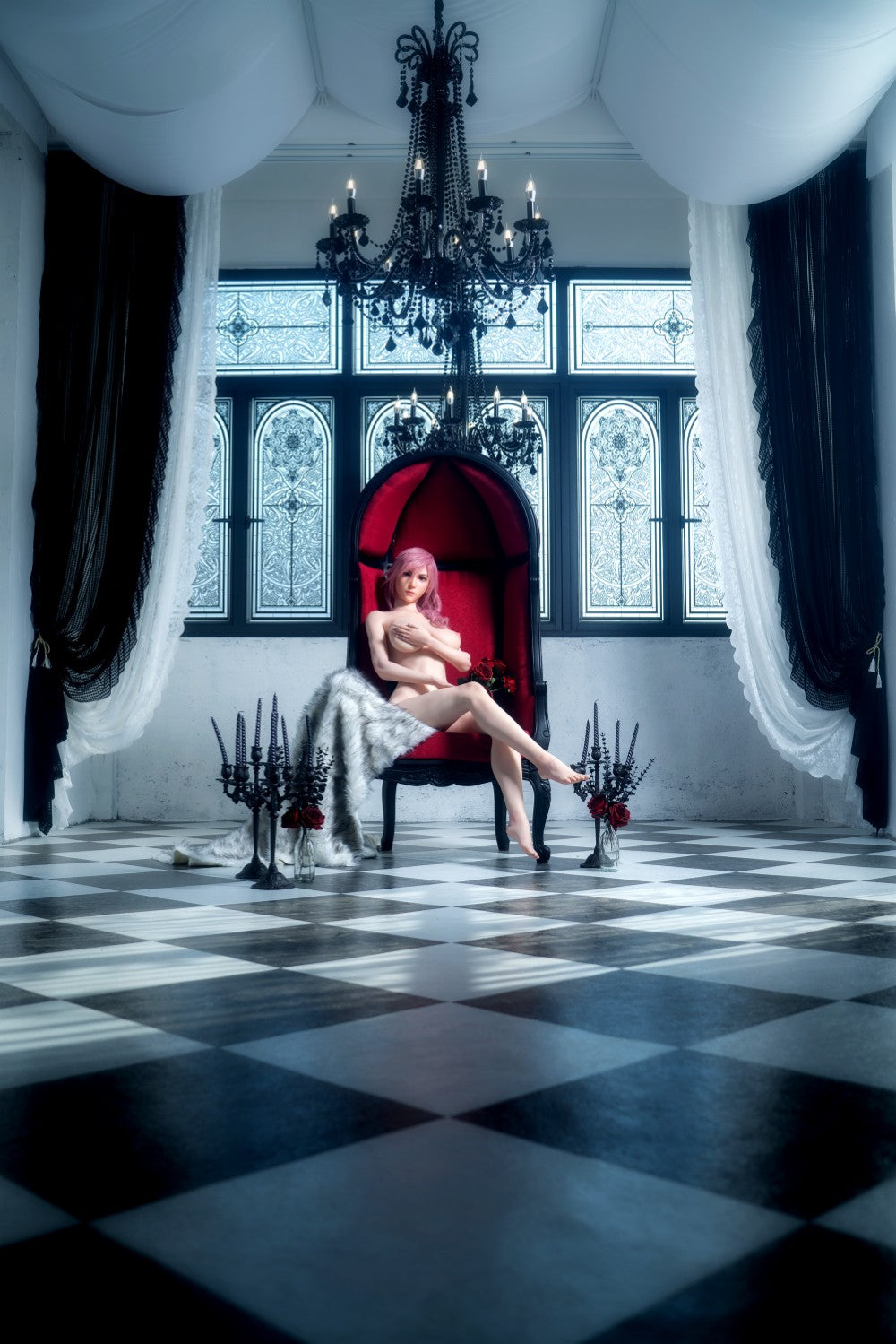 Lightning Sex doll (Game Lady 171cm G-cup No. 19 silicone)