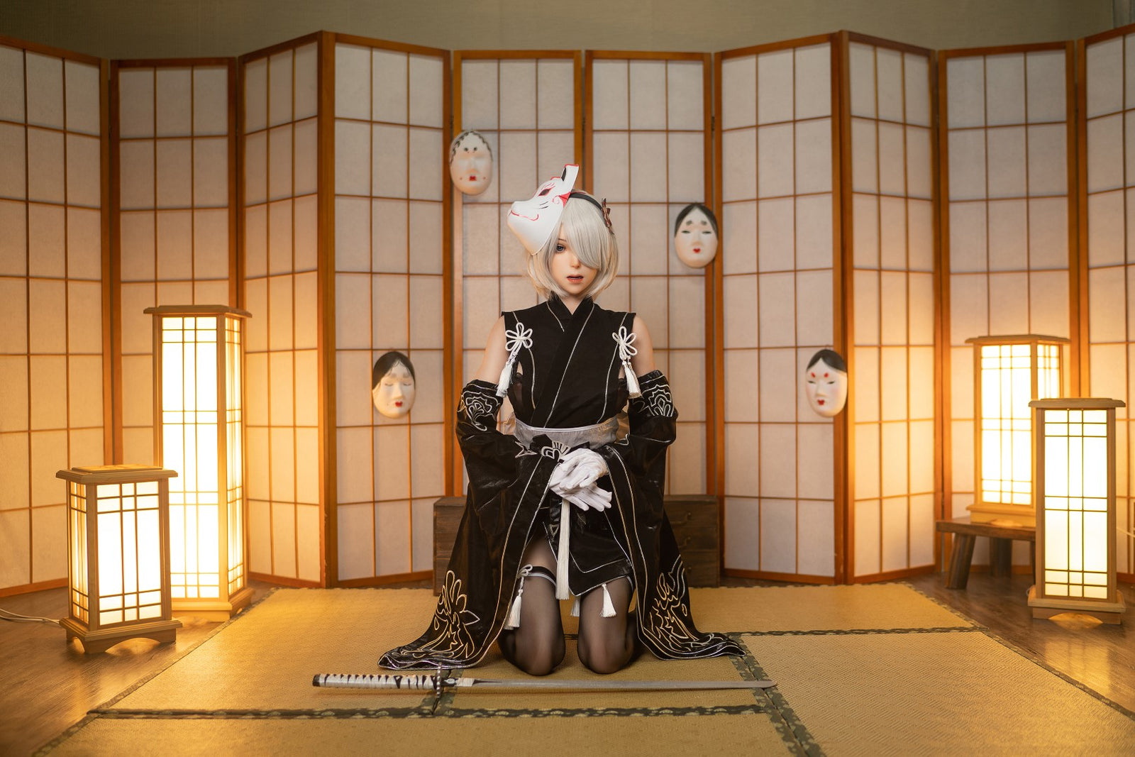 Yorha 2B Sex Doll (Game Lady Σιλικόνη 171cm E-Kupa No.24)