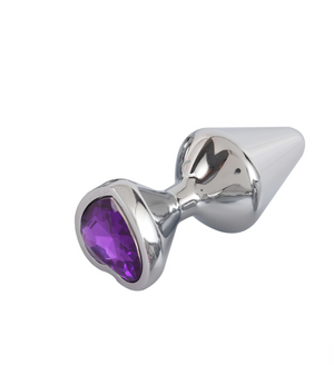 Butt plug in aluminum - set with 3 sizes