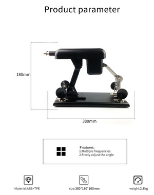 Compact and powerful sex machine with adjustable angle