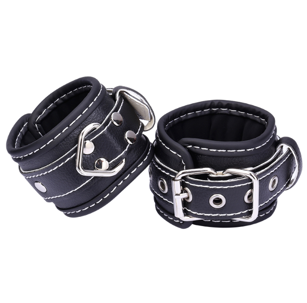 BDSM Kit - Handcuffs, Whip, Leash, Gag Ball, Eye Mask (9 Piece Set)