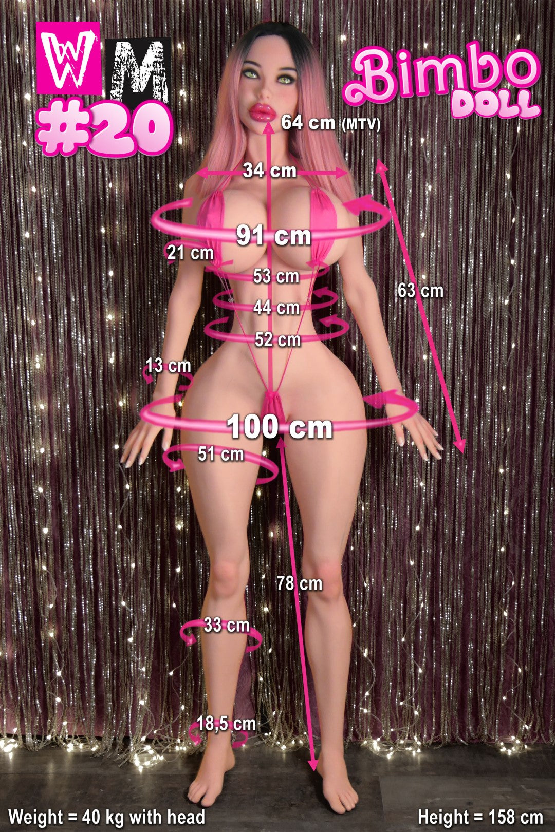 Bimbo Sex doll (WM-Doll 158cm K-cup #496 TPE)