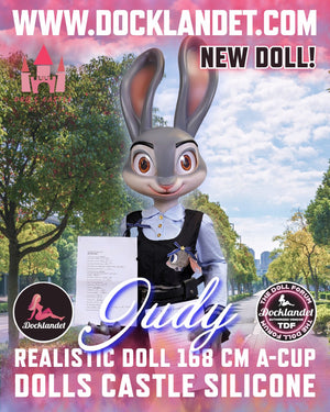 Judy the Rabbit Sex Doll (Dolls Castle 168cm σιλικόνη A-Cup)