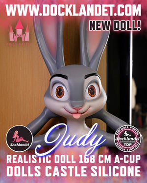 Judy the Rabbit Sex Doll (Dolls Castle 168cm σιλικόνη A-Cup)