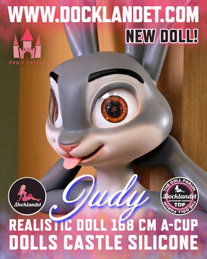 Judy the Rabbit Sex Doll (Dolls Castle 168cm σιλικόνη A-Cup)