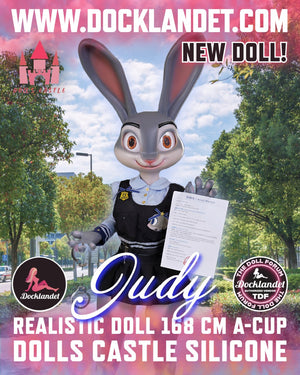 Judy the Rabbit Sex Doll (Dolls Castle 168cm σιλικόνη A-Cup)