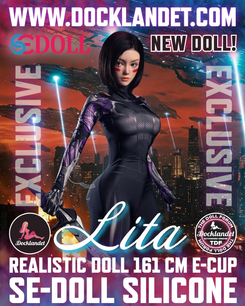 Lita.A "Alita" σεξ κούκλα (SEDoll 161cm E-Cup #149SC Silicone Pro)
