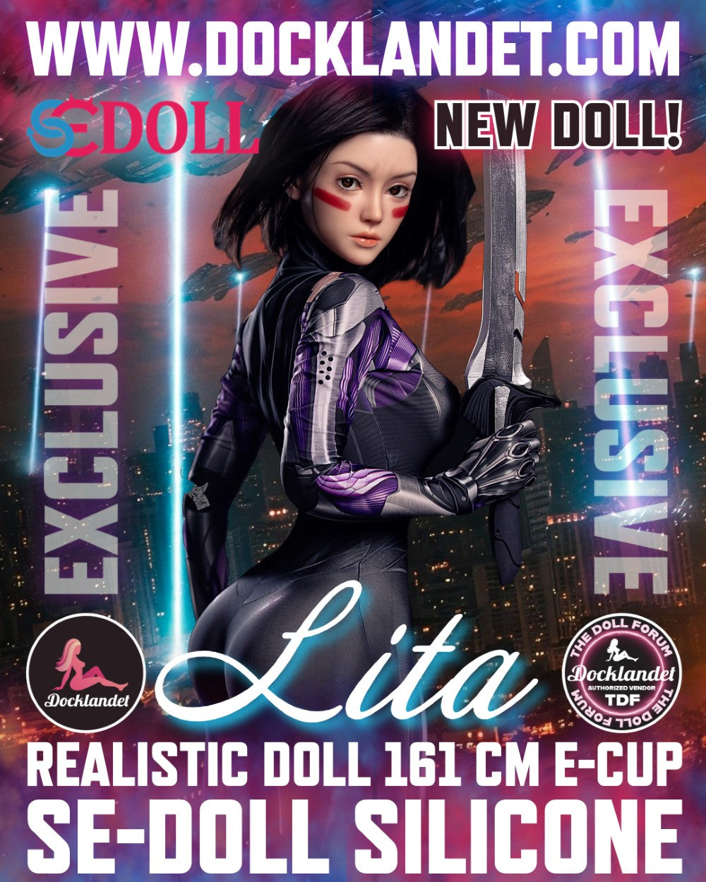 Lita.A "Alita" σεξ κούκλα (SEDoll 161cm E-Cup #149SC Silicone Pro)