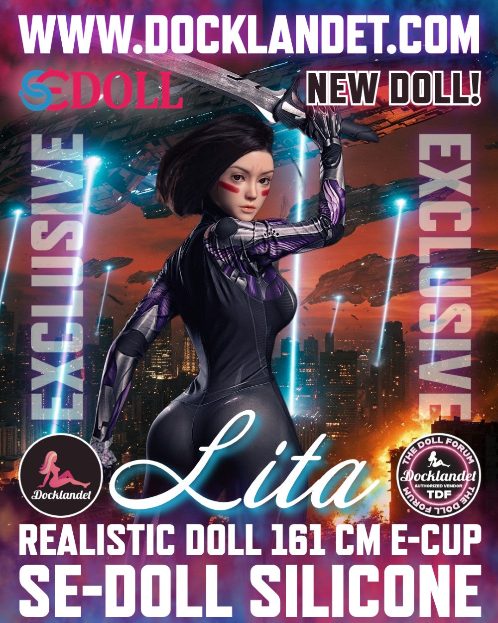Lita.A "Alita" σεξ κούκλα (SEDoll 161cm E-Cup #149SC Silicone Pro)