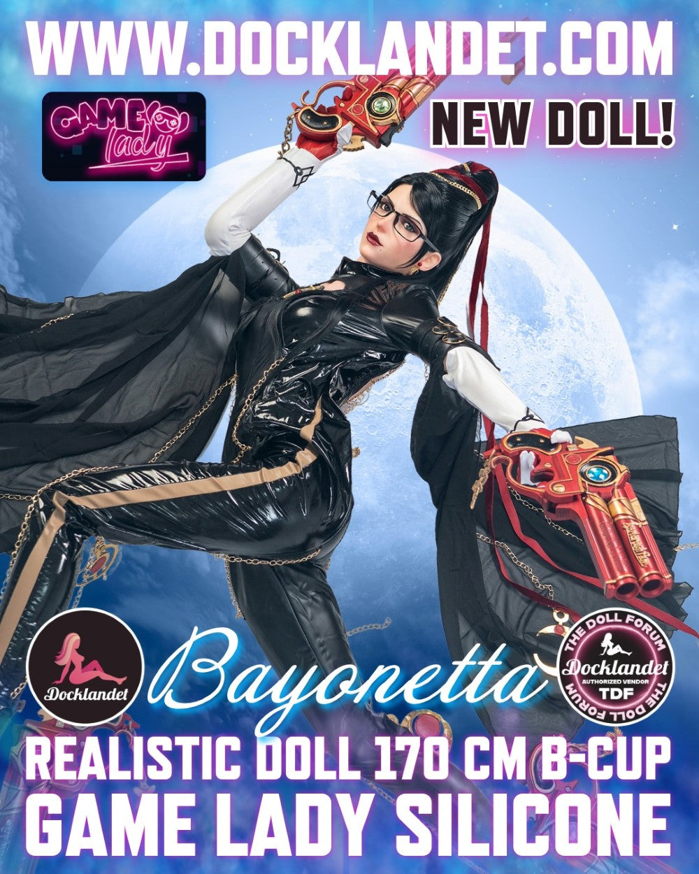 Bayonetta Sex Doll (Game Lady 170cm B-Cup No.32-1 σιλικόνη)