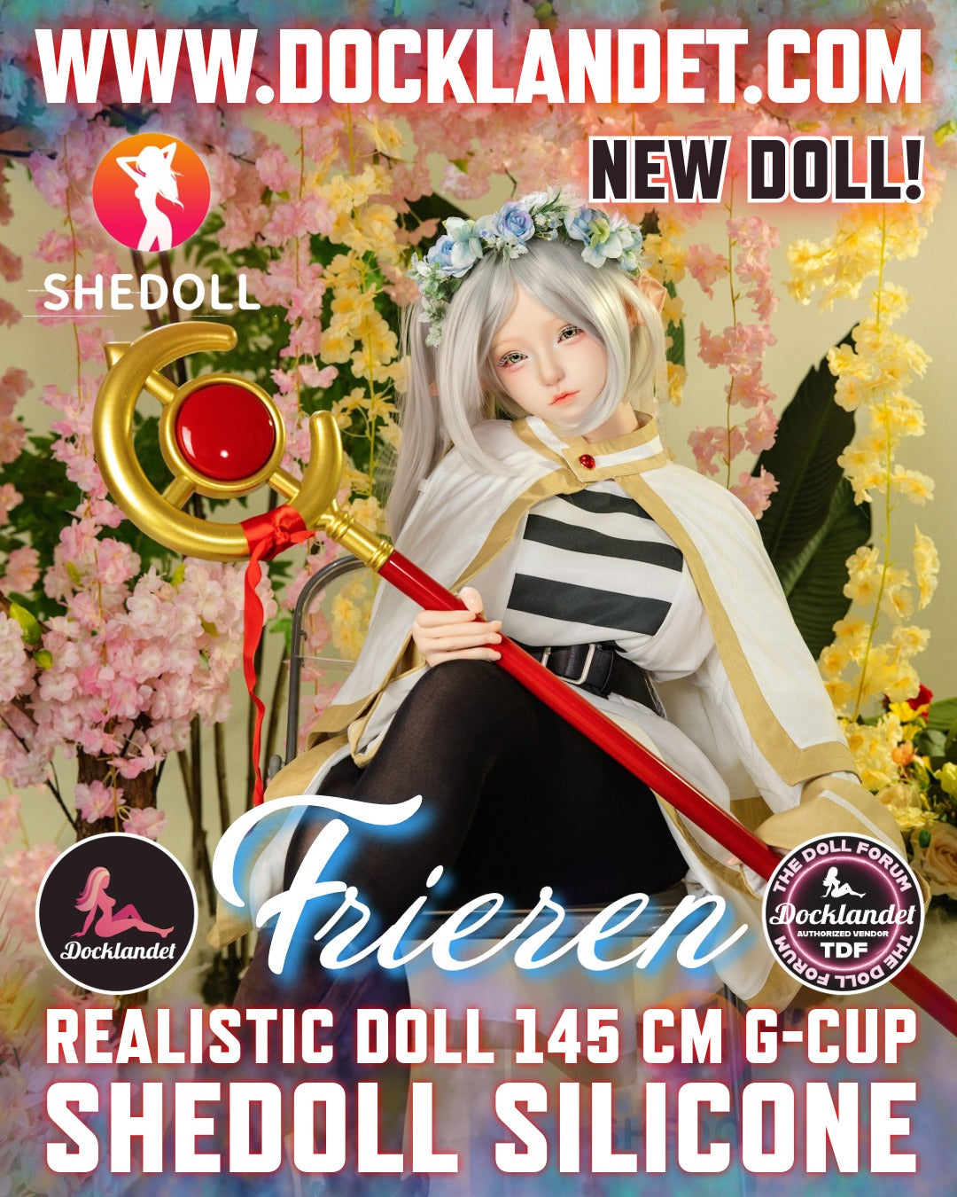 Denna Frieren silikon-docka är inte en officiell Frieren: Beyond Journey's End produkt. Kläder och accessoarer ingår inte med dockan, men kan köpas separat om så önskas. SHEDOLL är en känd och erfaren tillverkare och deras realistiska dockor är av högsta kvalitet. Frieren sexdocka är en unik anime-inspirerad cosplay-docka och något för den verklige entusiasten eller samlaren!