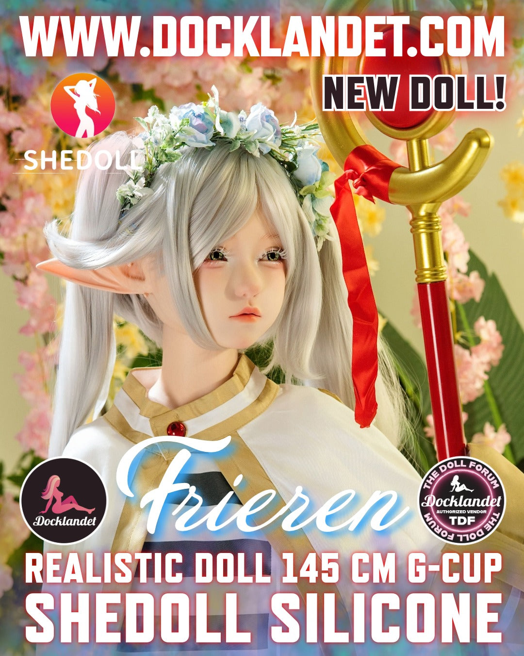 Denna Frieren silikon-docka är inte en officiell Frieren: Beyond Journey's End produkt. Kläder och accessoarer ingår inte med dockan, men kan köpas separat om så önskas. SHEDOLL är en känd och erfaren tillverkare och deras realistiska dockor är av högsta kvalitet. Frieren sexdocka är en unik anime-inspirerad cosplay-docka och något för den verklige entusiasten eller samlaren!