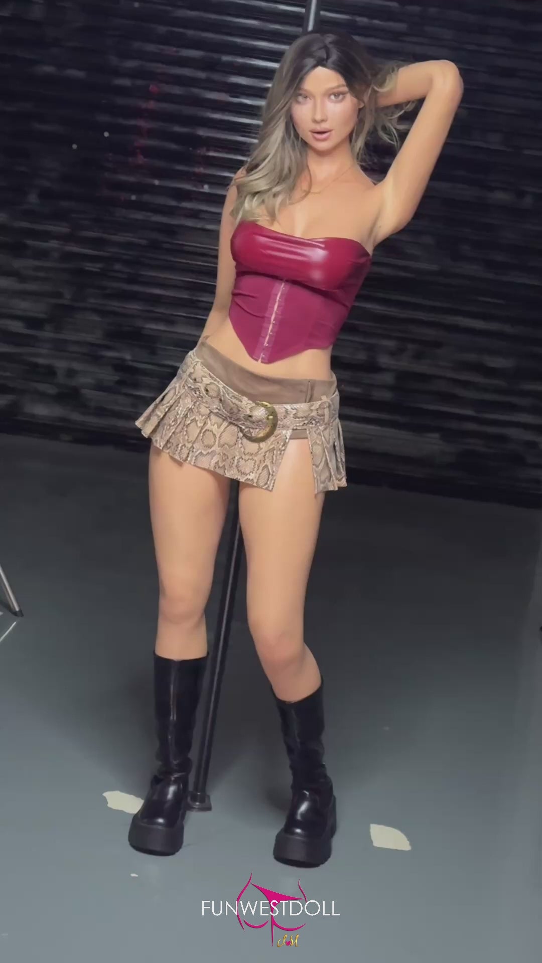 Τριαντάφυλλο σεξ κούκλα (FunWest Doll 168cm D-Cup #043SJ RST σιλικόνη)