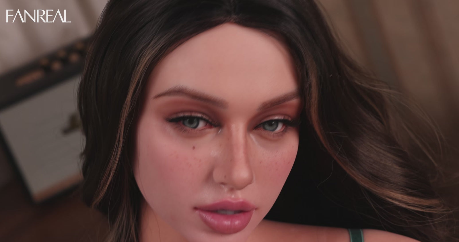 Lila Torso Sexdocka (FanReal Doll 95cm G-kupa Silikon)