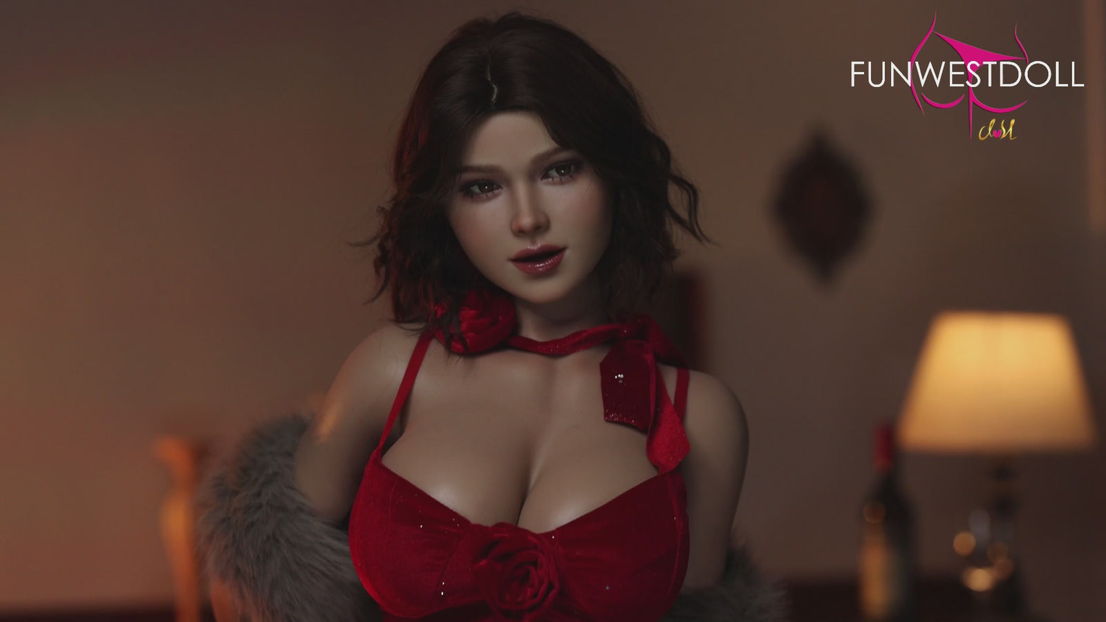 Τριαντάφυλλο σεξ κούκλα (FunWest Doll 157cm G-Cup #043SJ Σιλικόνη)