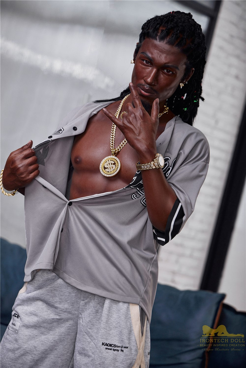 Μπιλ ανδρική κούκλα σεξ (Irontech Doll Σιλικόνη M7 170cm)