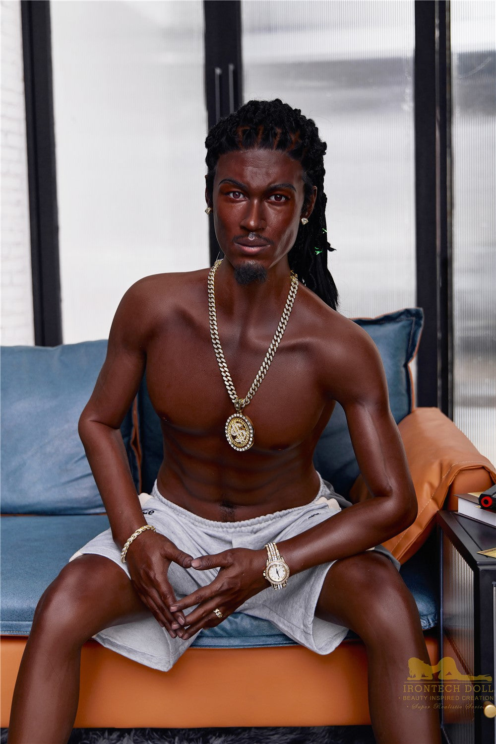 Μπιλ ανδρική κούκλα σεξ (Irontech Doll Σιλικόνη M7 170cm)