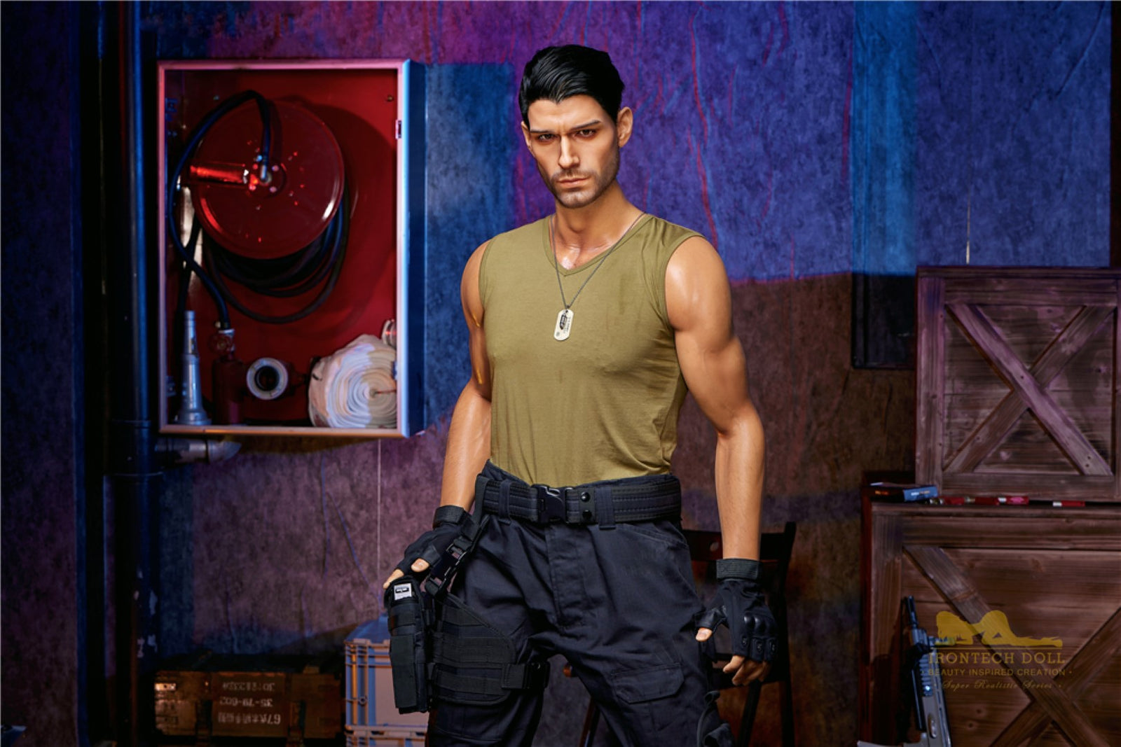 Η αρσενική σεξουαλική κούκλα του Thomas (Irontech Doll 176cm M5 σιλικόνη)