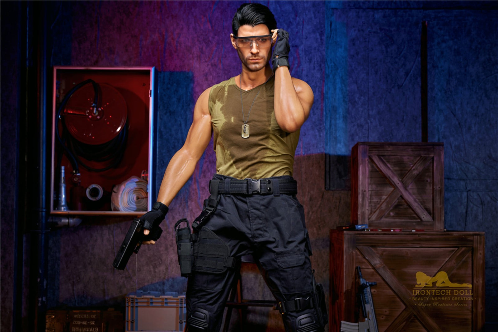 Η αρσενική σεξουαλική κούκλα του Thomas (Irontech Doll 176cm M5 σιλικόνη)