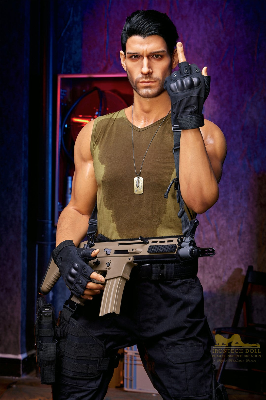 Η αρσενική σεξουαλική κούκλα του Thomas (Irontech Doll 176cm M5 σιλικόνη)