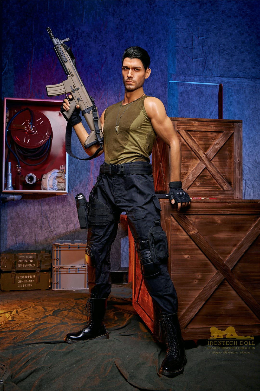 Η αρσενική σεξουαλική κούκλα του Thomas (Irontech Doll 176cm M5 σιλικόνη)