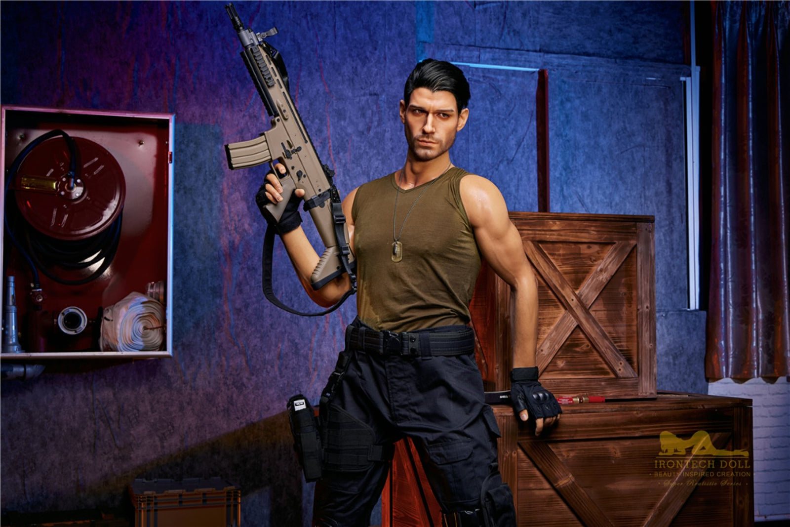 Η αρσενική σεξουαλική κούκλα του Thomas (Irontech Doll 176cm M5 σιλικόνη)