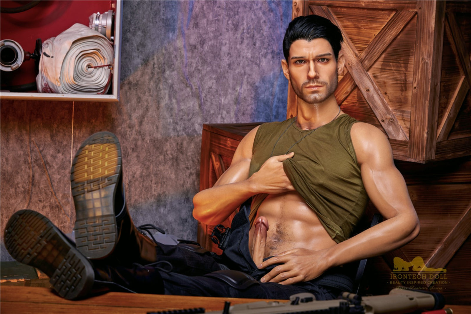 Η αρσενική σεξουαλική κούκλα του Thomas (Irontech Doll 176cm M5 σιλικόνη)